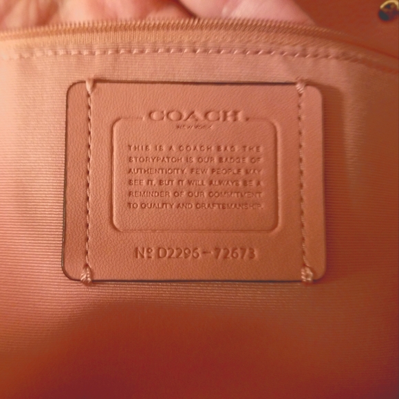 Coach Pink Leather Tote - Includes Purse Organizer - Picture 7 of 12